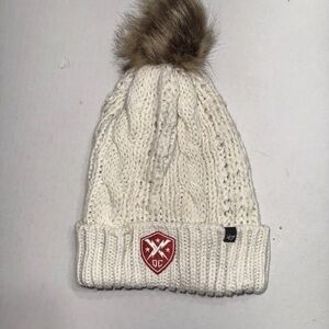 47 Brand XFL DC Defenders UFL Women's White Meeko Cuffed Knit Beanie With Pom